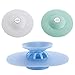 HUANLEMAI 3pcs Shower Drain Stopper Plug Bathtub Cover Portable Silicone Hot Bath Tub Strainers Protectors Good Grips Hair Catchers for Floor, Laundry, Kitchen and Bathroom, 2 in 1 Stop & Filters
