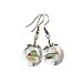 Zittop Persimmon Fruit Glass Bottle Earrings Girl Funny Clear Dangle Ear Rings Beach Dress Cute Ear Studs