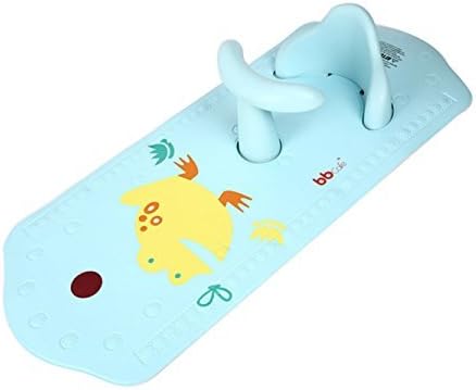 Baby Safety Bath Seat &amp; Extra Long Non-Slip Bath Mat with Heat Sensitive (Blue_Frog)