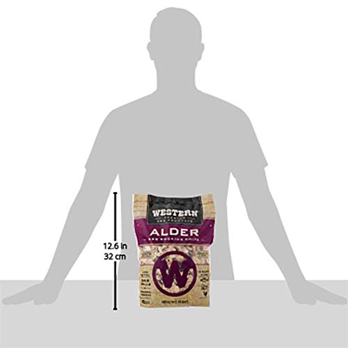 Western Premium BBQ Products Alder BBQ Smoking Chips, 180 cu in