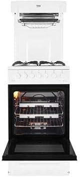 Beko KA52NEW Gas Cooker Eye Level Grill White 4 Burner 62L Oven view 2