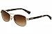Coach L129 HC7054 Sunglasses 920913-56 - Light Gold/Dark Tortoise Frame, Brown HC7054-920913-56