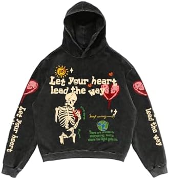 Amazon.com: SOLY HUX Men's Graphic Oversized Hoodies Y2k Zip Up
