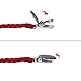 HAUTOCO 4 Pack Baby Leather Pacifier Clips, Handmade Suede Braided Leash Pacifier Teething Toy Holders for Boys and Girls