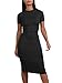 GOBLES Women Two Piece Set Short Sleeve Office Classy Midi Pencil Dress
