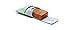 8 Piece Tegu Pocket Pouch Magnetic Wooden Block Set, Mahogany