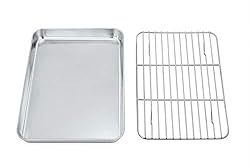 Toaster Oven Pan and Rack Set,P&P CHEF Toaster Oven