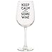 JKC Studios Long Stem Wine Glass, Keep Calm