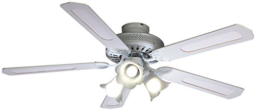 Farelek Baleares Ventilateur De Plafond 132 Cm Blanc