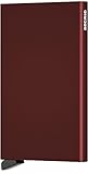 Secrid Card Protector in Bordeaux, Slim Credit Card Holder / wallet with RFID protection, with one click all 6 cards slide out gradually
