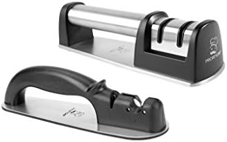 PriorityChef 2 Stage Diamond Coated Knife Sharpener &amp; Precision Knife Sharpener Bundle, Ideal Gift for Weddings and Housewarmings