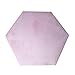 Pink Hexagon Rug for Kids Teepee Tent Mat Missingift Princess Tent Rugs for Girls Hexagonal Play Tent Rug Play Mat Kids Pink Hexagon Pad Mat Coral Velvet 140 x 140 cm (Pink Hexagonal)