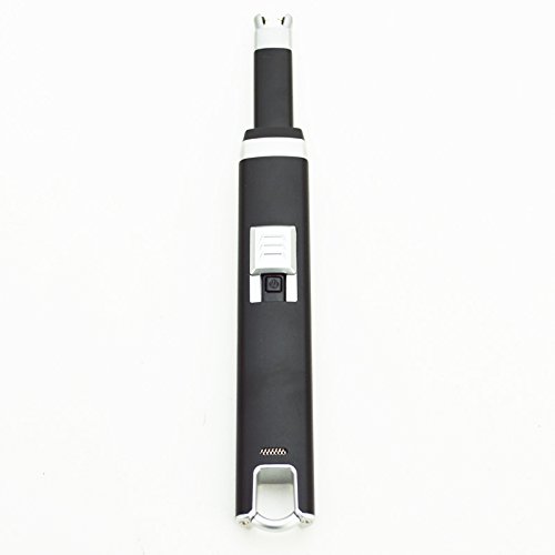 Unishow Â® USB Lighter - BBQ Lighter â€“ Electronic Arc Lighter, Flameless, Rechargeable Lighter, Windproof, USB cable included, Gift Box (Black)