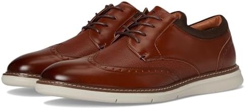 Amazon.com | New Haven Wingtip Oxford with Brogue Detail Gray