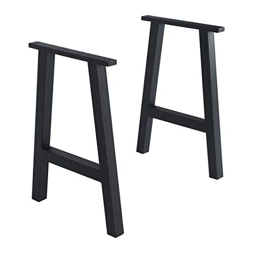 Tengchang 28" Dinner Table Legs Office Desk Metal Leg Kitchen Iron DIY Furniture Legs Industry Style Baking Finish Set of 2