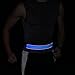 BSEEN Running Belt - Waist Belt - LED Running Waist Belt USB Rechargeable Light Weight Polyester Sport Belt Adjustable Elastic Band and Buckle for Runner