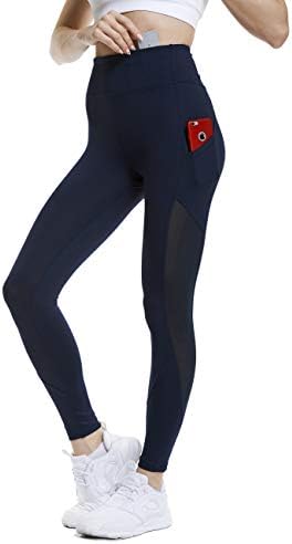 ANBENEED Gym Workout Leggings Yoga Pants for Women Non See Through Active Fitness Running Leggings with Pockets
