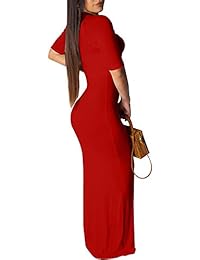 TOB - Conjunto de 2 piezas sexy para mujer, cuello en V profundo, vestido de noche, cola de pez