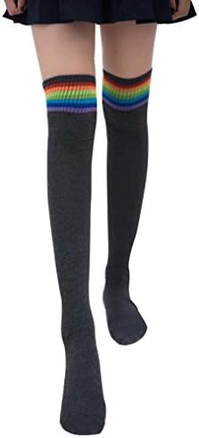 Falaiduo Girls Winter Warm Cable Boot Long Socks Over Knee Thigh High Stockings