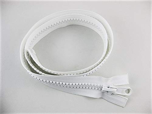 Sunbrella Sunzip III #10 Marine Zipper Heavy Duty - Zipper for Canvas (White, 96