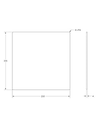 [Gulfcoast Robotics] Impresora 3D Borosilicato de vidrio para la crealidad Ender-0.118-0.157 in de grosor.