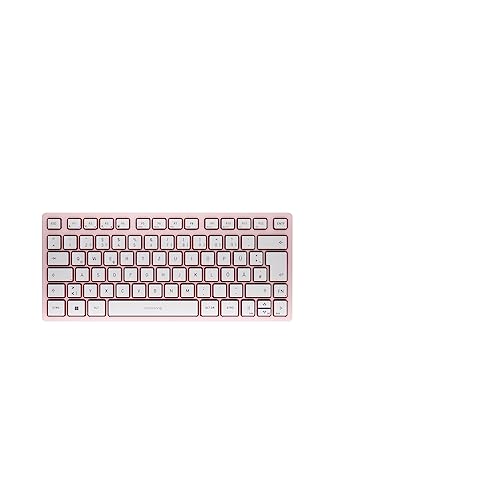 CHERRY KW 7100 MINI BT, Kompakte Bluetooth-Tastatur, Deutsch Cherry Blossom