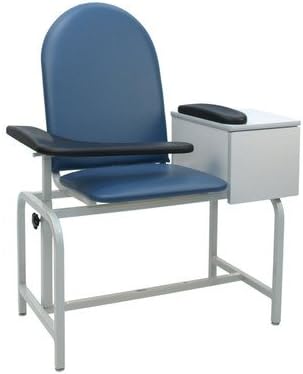 Padded Blood Drawing Chair with Drawer Color: Moss Green, Style: TB133 Fire Retardant