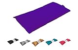 Eye Pillow Vacation Organic Flax Seed Filled, Microwavable Unscented Eye Pillow - Royal Purple