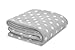 Little Starter Plush Toddler Blanket, Grey Dot