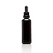Infinity Jars 50 ML (1.7 Fl oz) Ultraviolet Black Glass Tincture Bottle & Dropper Leak‑Proof Travel Vial for Essential Oils, Serums, Micro-Doses, Herbal Extracts