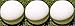 BuyBocceBalls Listing - Premium Quality, Official Tournament-Grade Pallino or Pallina for Bocce - Regulation Size 60mm - White - Pack of 3 - Use with 100, 107 or 110+mm Bocce Balls