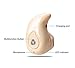 MCigmee Bluetooth Earphone, Mini Invisible In-Ear Headset Wireless Lightweight Headphone with Mic and Hands-Free Calling Stereo (Brown)