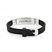 Fanstown BTS Kpop Stainless Steel Silicon Wristband Adjustable with lomo Cards