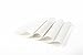 J&C LIFE Non-Slip Woven Fabric Placemats | Extra Durable, Reversible, Easy To Clean Placemats for Dining Room Tables (Set of 4 Table Mats), White