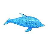 WFFO Slow Rising Squishy Toy, Spongy Dolphin Bead Stress Ball Toy Squeezable Squishies Toy Stress Relief Toy or Kids Party Toys Stress Reliever Toy (Blue)