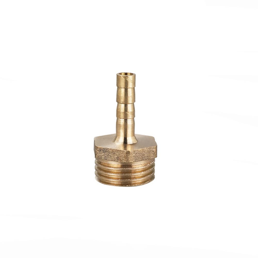 TopHomer 1Pcs BSP Hose Connector Brass Pipe Fitting 6mm/8mm/10mm/12mm/16mm/19mm/25mm, Hose Barb Tail Male BSP Thread Connector Joint Copper Coupler Adapter — image 1