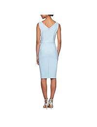 Alex Eveningings vestido de cóctel corto con cuello en V para mujer