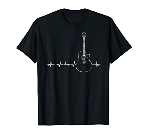 Guitar Heartbeat Pulse - Musical Theme T-Shirt T-Shirt