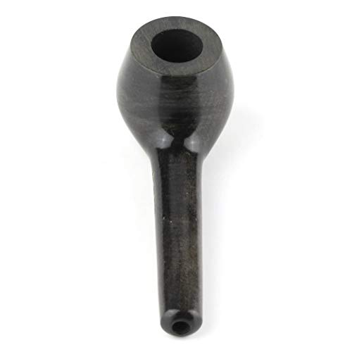Handmade Tobacco Smoking Mini Pipe - Model Suzi Ebony - Pear Wood Roots - Thumbnail 3