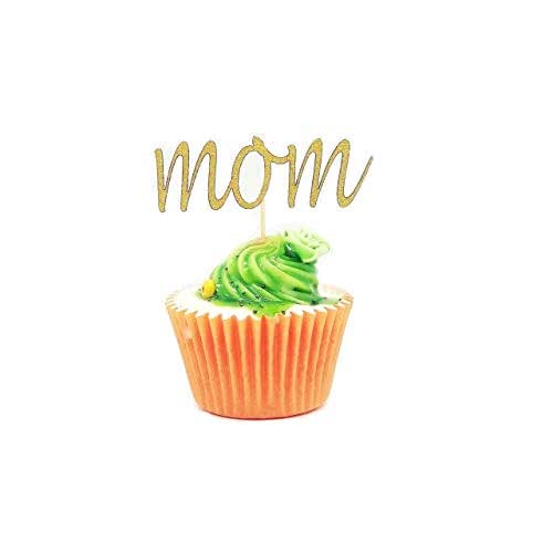 Mother's Day Cupcake Toppers Pack of 12 Handmade Products