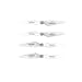 Holy Stone Spare Parts Kits for RC Quadcopter Drone HS700 White Propeller and Landing Pads Not for HS700D