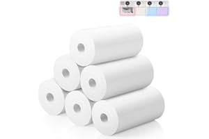 BOFIDAR Kids Instant Print Camera Paper - 6 Rolls Thermal Printing Refill Set for Toddler Camera, Coreless Thermal Paper, Compatible with Thermal Printers