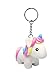 Squeeze and Poop Glittered Poop Mini Unicorn Toy Figure Keychain - 1 Randomly Selected