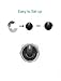 Hombae Oven Stove Knob Covers, Upgraded Version Clear View Easy Set up Universal Design, Baby Child Toddler Kitchen Safety (4 PCs Set for Small Stove Knobs)