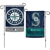 MLB Seattle Mariners 12x18 Garden Style 2 Sided Flag, One Size, Team Color