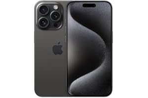 Apple iPhone 15 Pro (eSIM only), 128GB, Black Titanium - Unlocked (Renewed)