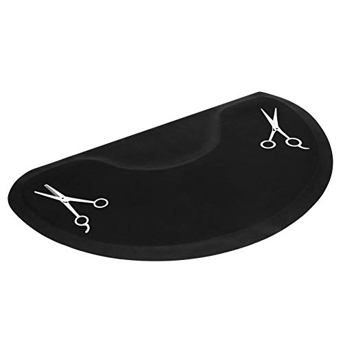 Beauty Semicircle Salon Semicircle Anti-Fatigue Salon Mat Scissors Pattern for Hair Salon Hairdressing Chair. - Thumbnail 4