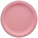 Amcrate Disposable Paper Plates Pink, 6 3/4 Inches Paper Dessert Plates, Strong and Sturdy Disposable Plates for Party, Dinner, Holiday, Picnic, or Travel Party Plates, Pack of 50