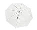 Home-X - Clear Travel & Folding Umbrella, Perfect Size for Portable Use, Windproof Design Provides Protection in All Kinds of Weather