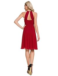 Vestidos de dama de honor de gasa Alicepub Vestido de cóctel halter Vestidos de fiesta cortos de regreso a casa